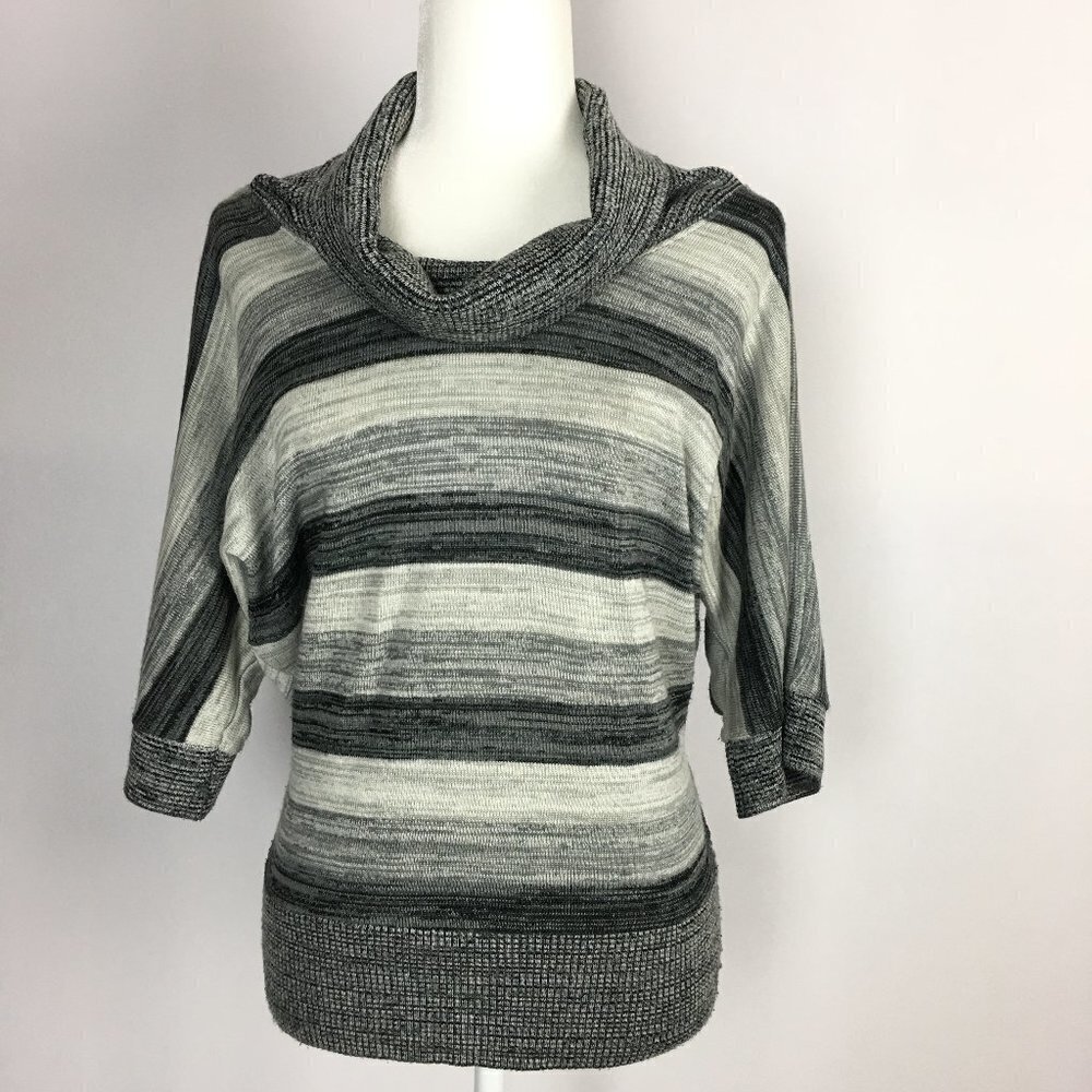 AGB Pullover Sweater Cowl Neck Dolman Half Sleeve